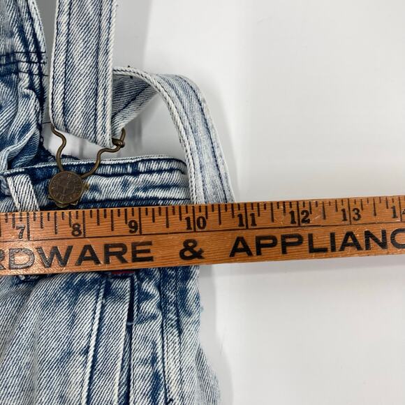 Vintage 90s Body Gear Toddler 4T Acid Wash Shortalls Overalls Hip Hop - Picture 4 of 7